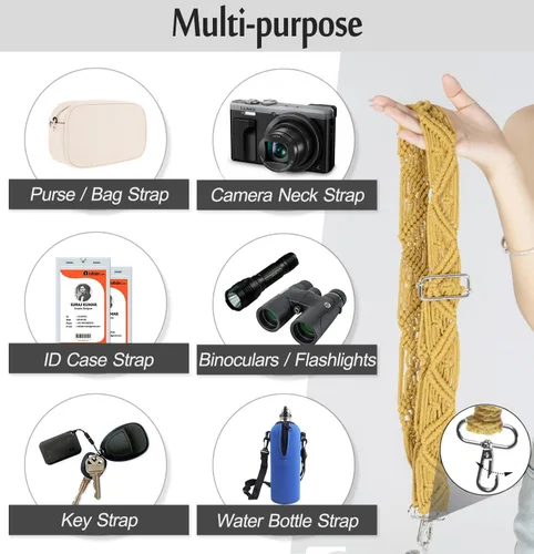 Miniatura 5 de Lindo cordón para teléfono celular alrededor del cuello, correa de pulsera bohemia para teléfono celular, correa ancha para teléfono, llavero