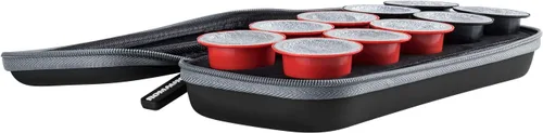 Miniatura 2 de ROMAUNT Estuche de transporte de viaje compatible con cápsulas Nespresso OrignalLine, accesorio para cafetera portátil de café protector con espuma