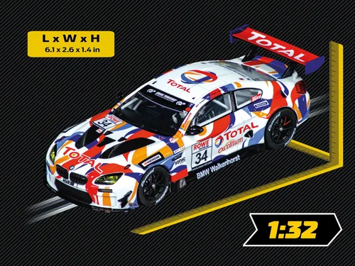 Carrera 27698 BMW M6 GT3 Walkenhorst Motor Sport No.34 Escala 1:32 Ranura analógica Coche Carreras Vehículo Evolución Ranura Carreras de coches
