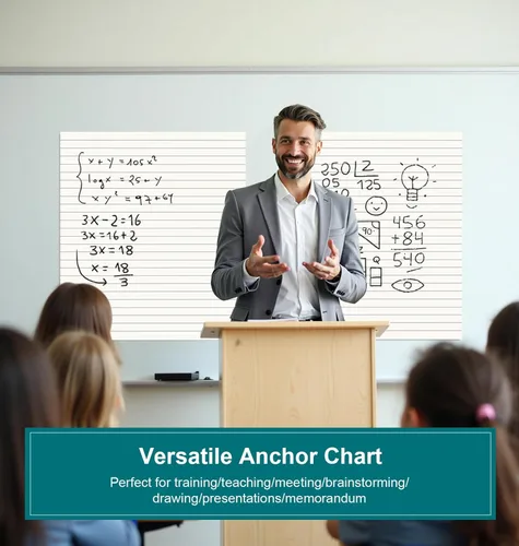 Miniatura 4 de ViVin Almohadilla de caballete adhesivo forrada, 25 x 30 pulgadas, papel de caballete autoadhesivo grande, tabla de anclaje para profesores, 30