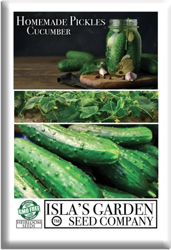 Semillas de pepino "encurtidos caseros" para plantar, más de 50 semillas de reliquia por paquete, semillas de jardín de Isla (semillas de jardín de