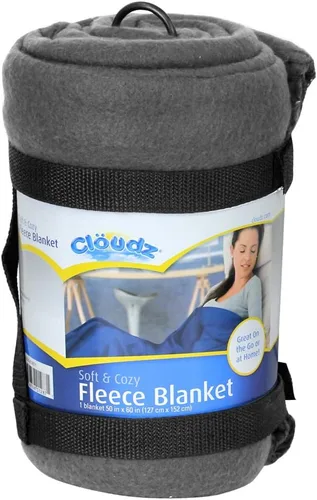 Miniatura 5 de Manta de forro polar de la marca Cloudz, 50" x 60", Negro