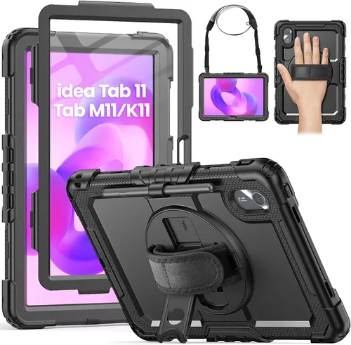 Miniatura 10 de HXCASEAC Funda para Lenovo Tab One de 8.7 pulgadas (TB-305FU) con protector de pantalla, soporte para bolígrafo, correa de mano, soporte ajustable