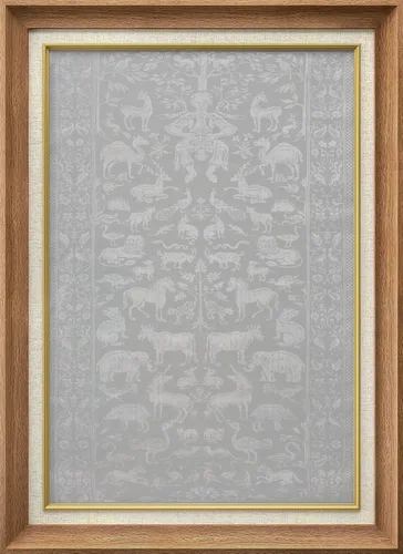 Miniatura 231 de MUDECOR Lienzo enmarcado prémium para pared, pinos nevados en bosque de invierno, ilustraciones modernas, arte contemporáneo, escénico, divertido