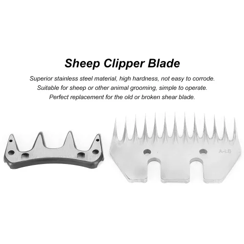Miniatura 2 de Tijeras de oveja y peines de cabra para tijeras eléctricas de lana, tijeras cortadoras de pelo de animales (hoja recta de 13 dientes