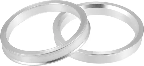 Miniatura 8 de X AUTOHAUX 2 piezas de anillos de buje centrados para el centro del orificio de la rueda de aluminio, de 65 mm de diámetro exterior a 57,1 mm
