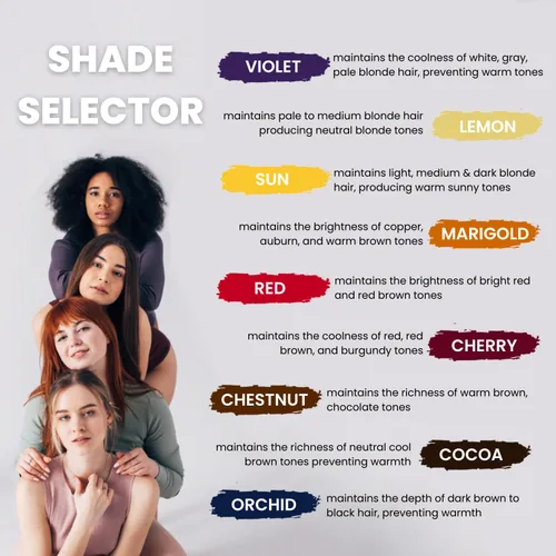 Miniatura 8 de Pure Blends Cherry Hydrating Color Depositing Shampoo Brighten & Tone Color Faded Hair Tinte semipermanente para el cabello previene la decoloración