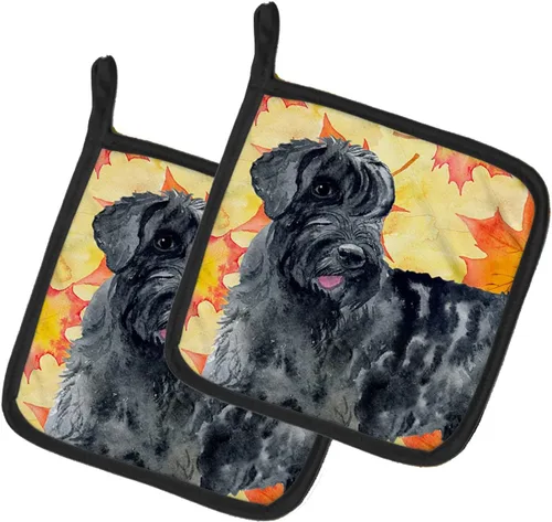 Miniatura 326 de Caroline's Treasures BB9655PTHD - Juego de soportes para ollas de cocina resistentes al calor, almohadillas calientes para horno, 7 1/2 x 7 1/2