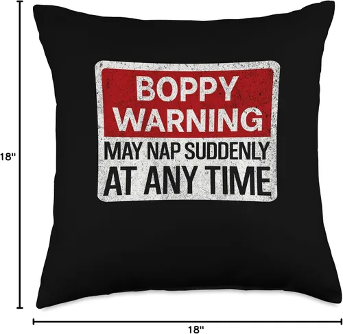 Miniatura 4 de Funny Mens Grandpa Humor Jokes For Boppy Divertido letrero de advertencia de Boppy para hombre, con texto en inglés "May Nap Suddenly at Any Time