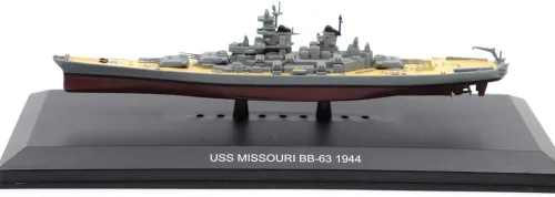 Motor city classics 1:1250 Escala militar fundida a presión coleccionable | USS Missouri BB-63 1944 | Acorazados legendarios | Modelo Militaria