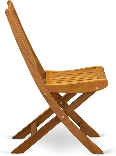 Miniatura 10 de East West Furniture DEDK9CWNA - Juego de comedor de 9 piezas para patio al aire libre, incluye una mesa rectangular de madera de acacia y 8 sillas