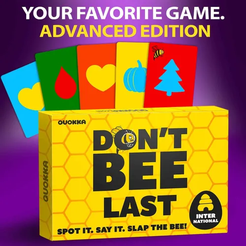 Miniatura 2 de QUOKKA Juegos de mesa familiares para niños de 8 a 12 años – Juego de fiesta para niños y adultos – Don't Bee Last – Edición global sin idiomas