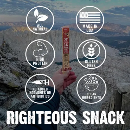 Miniatura 7 de Righteous Felon Paquete variado de palitos de carne seca Alto en proteínas, bajo en carbohidratos, keto, sin gluten, bajo en azúcar, saludable