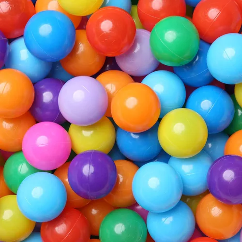 Miniatura 14 de Bolas de pozo de bolas Realhaha 50 100 200 500 Bolas de juego de plástico para bebés, niñas, niños pequeños, tienda de campaña, piscina, sala