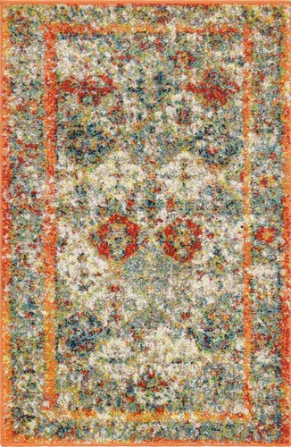 Miniatura 17 de Unique Loom - Alfombra estilo tradicional de Rosso Collection, Polipropileno, Beige/anaranjado