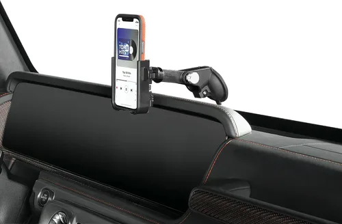 Miniatura 26 de WeatherTech WindshieldFone con extensión - Soporte universal para teléfono de coche montado en el parabrisas - Perillas billet negras