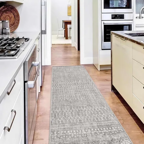 Miniatura 20 de RYB HOME Alfombra lavable para sala de estar, alfombra grande de 8 x 10 pies que no se desprende para dormitorio, alfombra de lana sintética ultra