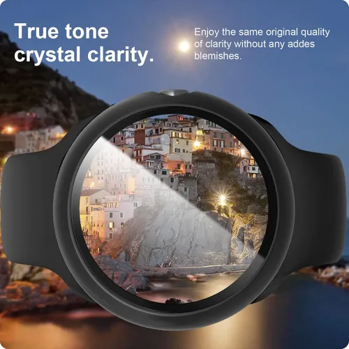 Miniatura 6 de JZK Paquete de 2 fundas protectoras de pantalla para Google Pixel Watch 2 (2023) / Pixel Watch, carcasa protectora general resistente a los arañazos