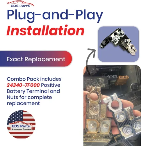 Miniatura 4 de EDS 24380-79915 2438079915 956-402 Fusible Fuselink Fuse & 24340-7F000 Kit de terminales de batería positiva Reemplazo exacto para determinados