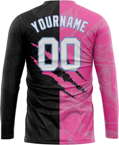 Miniatura 24 de Camisetas de manga larga para hombre, diseño de hip hop, estampado gráfico, informal, manga larga, graffiti, teñido anudado, camiseta