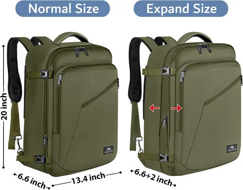 Miniatura 85 de MATEIN - Mochila de viaje extragrande de 10.56 galones, mochila de viaje ampliable apta para aerolíneas, para viajeros de fin de semana, hombres