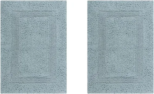 Miniatura 73 de Better Trends Alfombra de Inodoro en Forma de U Cubierta de Asiento de Inodoro de Lujo 100% Algodón Absorbente de Agua, Cubierta de Tapa Reversible