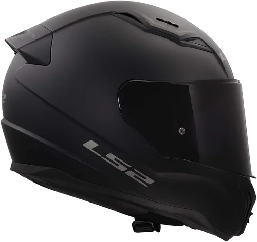 Miniatura 3 de LS2 Helmets Centric - Casco de motocicleta de cara completa (negro mate con escudo ahumado transparente y oscuro, talla XS)