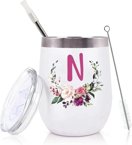 Miniatura 9 de PFL Regalos de Boda para Dama de Honor de la Novia - Regalos de Despedida de Soltera - Amigas de la Novia y Hermanas - Taza de Café de Vino de 12 oz