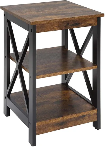 Miniatura 19 de Convenience Concepts Oxford Mesa Final de 15.75" - Mesa moderna de sala de estar con estantes de almacenamiento, mesa auxiliar de noche transicional