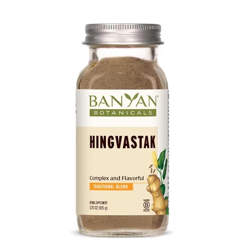 Banyan Botanicals Hingvastak Polvo – Hingvastak con Asafoetida sin gluten y hierbas para la digestión – Apoya un tracto digestivo saludable* – Tarro