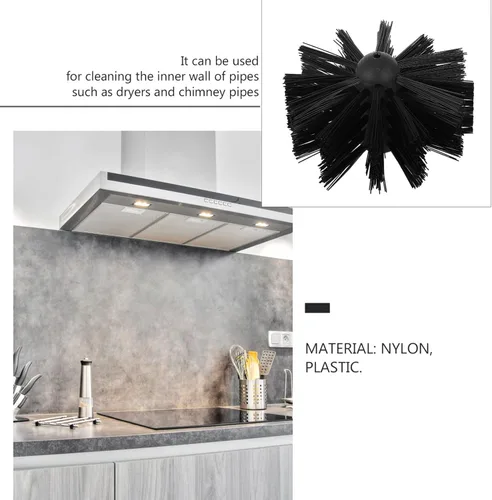 Miniatura 4 de DOITOOL Kit de limpieza de conductos de secador, herramientas de limpieza de conductos de aire, 6 piezas de limpieza de chimeneas, kit de barrido
