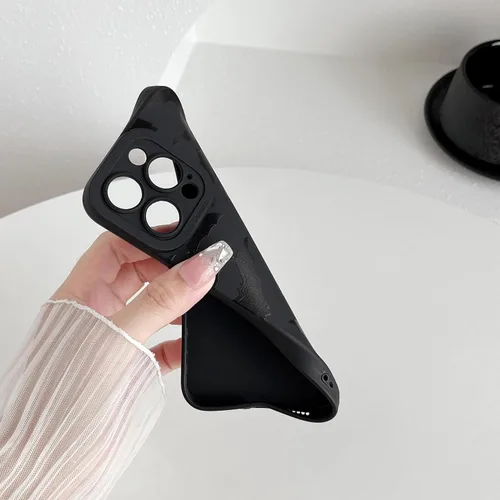 Miniatura 6 de FLIRACON Funda suave con diseño de murciélagos negros compatible con iPhone (Negro, para iPhone 17 Pro Max)