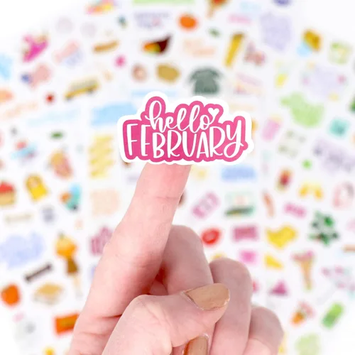 Miniatura 7 de Bloom Daily Planners Nuevas hojas de calcomanías para planificador de temporada navideña, paquete de calcomanías de temporada, más de 250 Nuevo