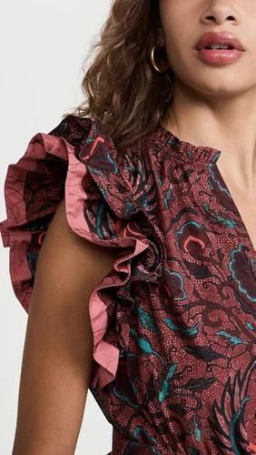 Miniatura 6 de Ulla Johnson Vestido Honoria para mujer, Carmín