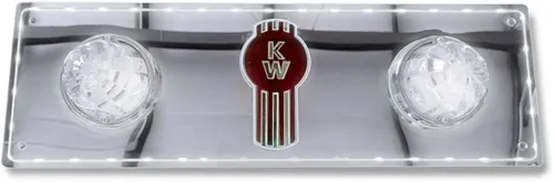 Miniatura 9 de Florida's Finest Customs compatible con luces de techo para dormitorio Kenworth (azul) Placa de luz de cúpula y acabado espejado Inserto