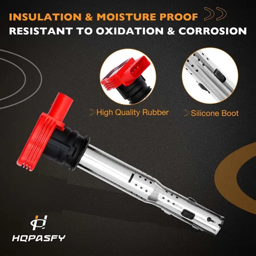 Miniatura 7 de HQPASFY Paquetes de bobinas de encendido UF529, compatibles con Audi R8, A4/A5/A6/A7, Q5/Q7/S4/S5/TT, Volkswagen Tiguan/Golf/GTI/Passat y más