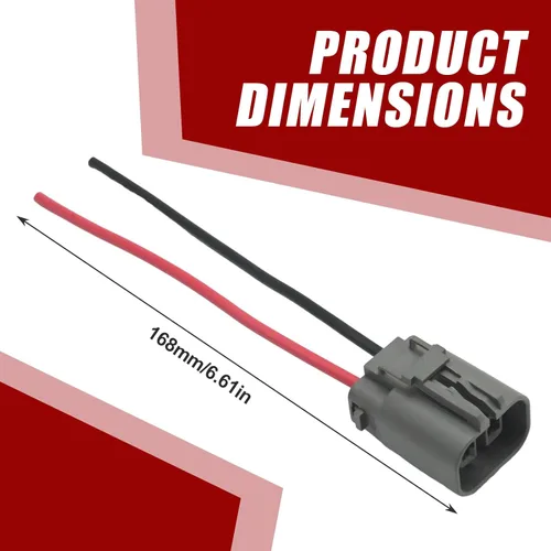 Miniatura 3 de Reemplazo del conector del mazo de cables del alternador de 2 pines para Ford Nissan Mazda Subaru Mitsubishi Reemplazo para Mercury Chrysler Dodge