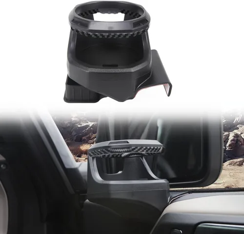 Miniatura 11 de Portavasos de ventana para Ford Bronco de 2/4 puertas 2021 2022 2023 hasta 30 onzas antideslizante de 2 lados para bebidas de automóvil, soporte