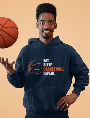 Miniatura 2 de Sudadera con capucha de baloncesto para comer, dormir, para los fanáticos del jugador, sudadera con capucha para hombre