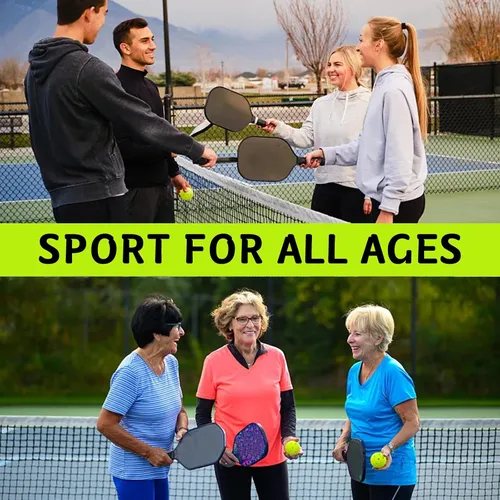 Miniatura 4 de Bolas de pickleball para exteriores, juego de bolas de pickleball compatibles con USAPA (40 agujeros, 4 unidades)