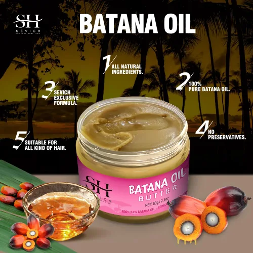 Miniatura 2 de SEVICH Mantequilla para el cabello con aceite de batana crudo 100% puro, de Honduras, para el crecimiento, reparar los tramos dañados, nutre