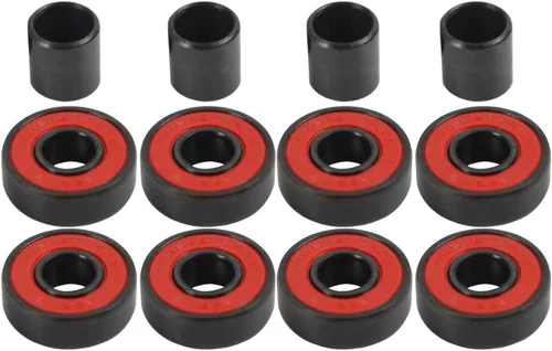 Miniatura 3 de Amphetamine Rodamientos de velocidad para patineta – Juego de 8 – Elige entre cerámica, acero inoxidable, Abec 5, 7 – Se adapta a todas las ruedas