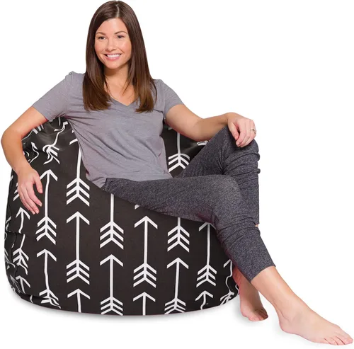 Miniatura 41 de Posh Creations - Sillón puff para niños, adolescentes y adultos, incluye funda extraíble y lavable a máquina, tamaño mediano de 27 pulgadas, lona