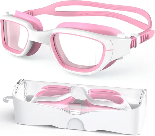 Miniatura 21 de Gafas de natación para niños, gafas de natación para niños de 6 a 14 años, gafas de piscina con protección UV antivaho para niños y niñas Azul