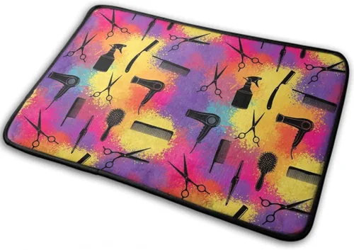 Alfombras de baño suaves y antideslizantes, herramientas de peluquería y peluquería, tapete absorbente para puerta de entrada exterior, tapete de