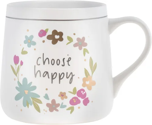 Miniatura 5 de Karma, Taza de Cerámica Flora de 18 oz - Linda Taza de Café y Té - Tazas de Café de Cerámica para Mujeres y Hombres, Abeja
