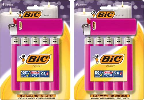 Miniatura 11 de BIC Encendedor clásico maxi de bolsillo, azul, paquete de 12 (el embalaje puede variar)