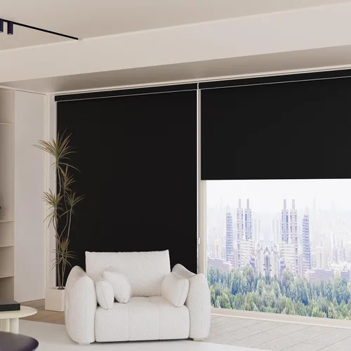 Miniatura 4 de MYshade Persianas enrollables personalizadas para ventana, persianas enrollables para ventanas con cable, bloqueo solar, protección de privacidad