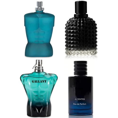 Miniatura 15 de A CENTER Colonia para hombre incluye 4 paquetes variados de perfume de regalo, 3.4 onzas líquidas cada uno Eau De Parfume Naranja Amarga, aroma a