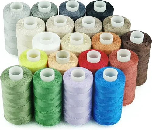 Miniatura 9 de Simthread 12 Colores Multiusos Hilo de Algodón para Acolchado 50s/3 Hilo para Piezas, Costura, etc. - 503 Metros Cada 12C01